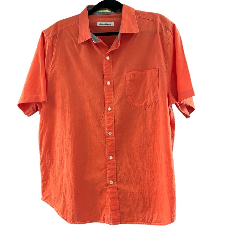 Tommy Bahama Men’s Button Down Short Sleeve Shirt. Size Large.